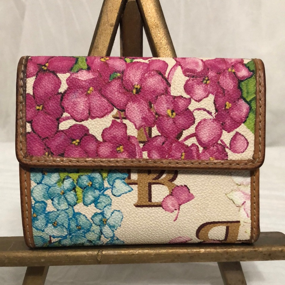 D&B Pink/Blue Floral Print Wallet